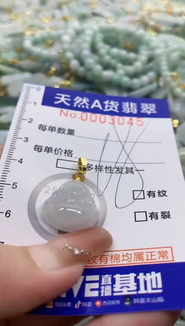 颈饰未镶嵌翡翠天然A货翡翠