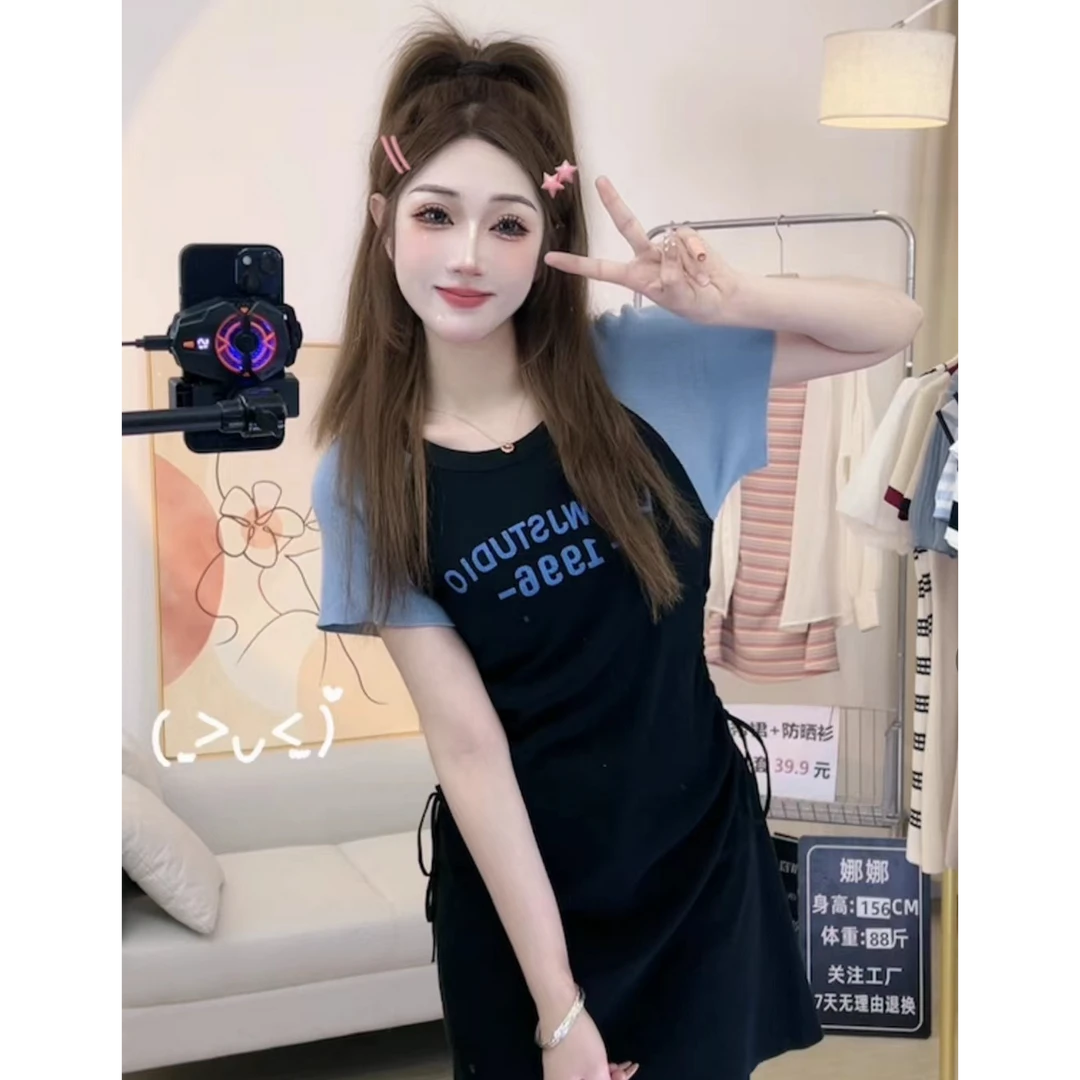 随机短袖连衣裙女夏1件