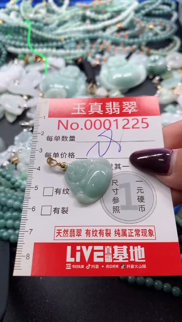 吊坠(不含链)未镶嵌翡翠1225