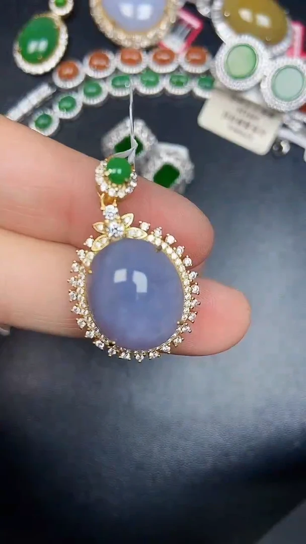 银S925镶嵌戒指翡翠2610