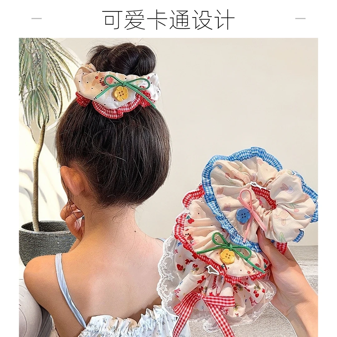 卡通日韩儿童发绳皮筋女孩可爱高弹力通用扎头绳发圈不伤发甜美宝