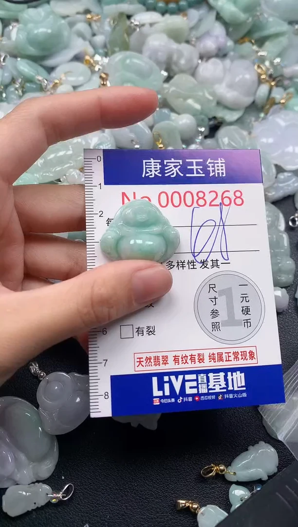 吊坠(不含链)未镶嵌翡翠8268