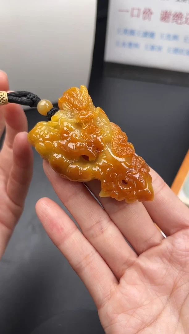 颈饰未镶嵌翡翠龙