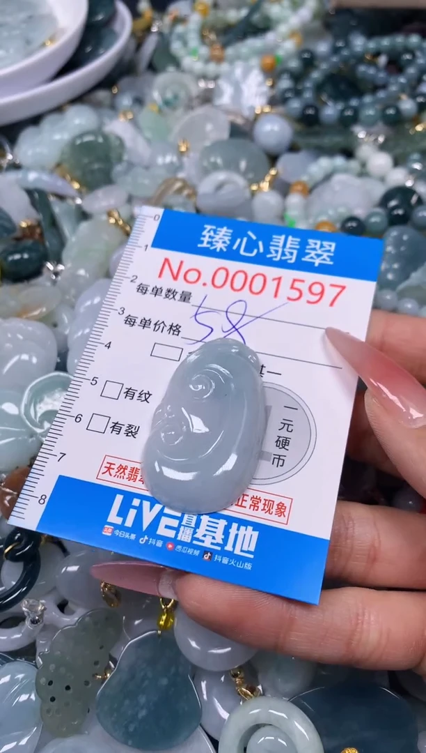 【闪购商品】翡翠颈饰未镶嵌含绳0001597