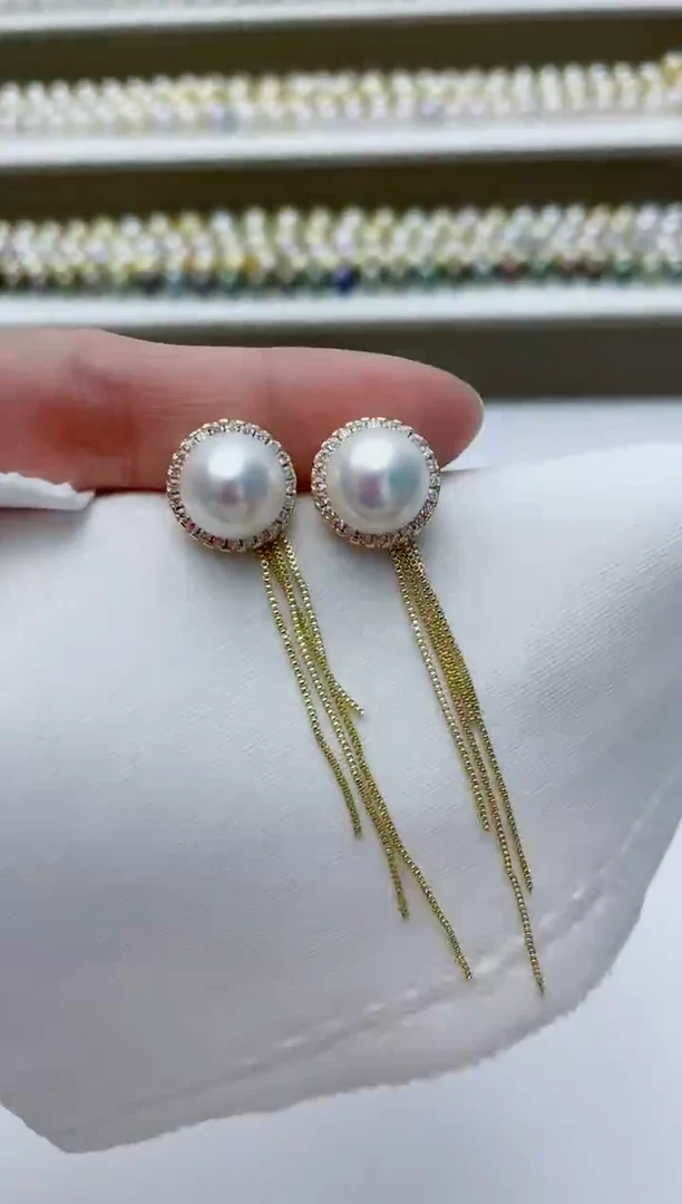 【闪购商品】淡水珍珠耳饰合金A4