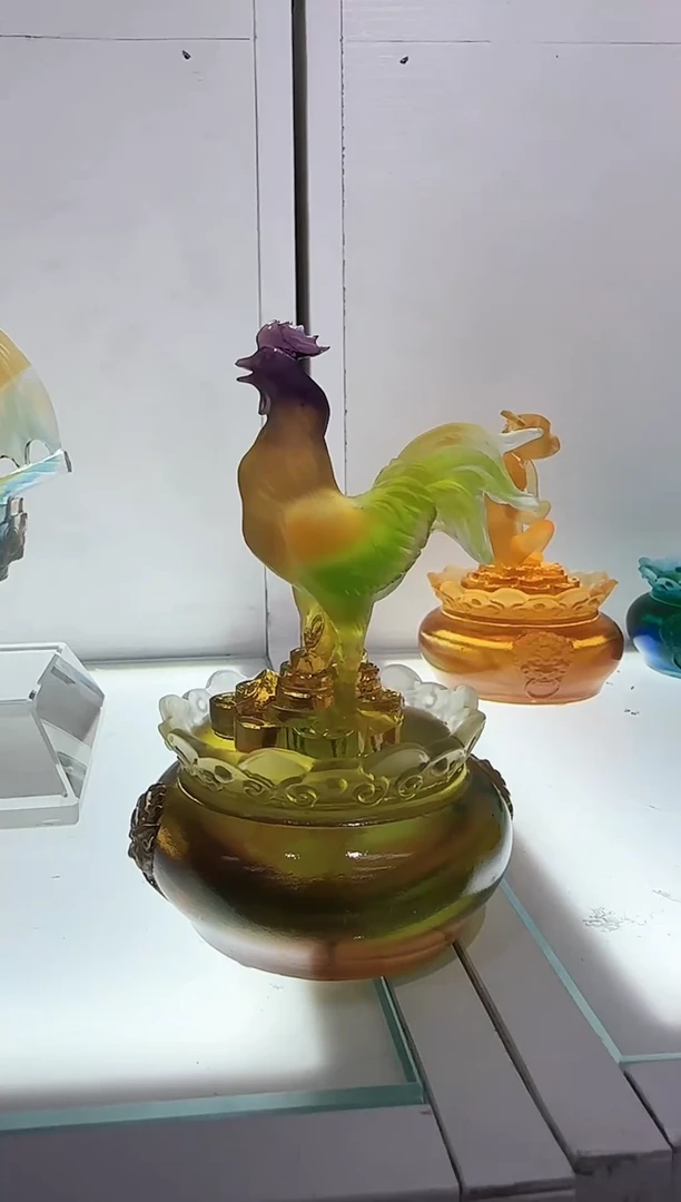 手工艺品琉璃生肖鸡