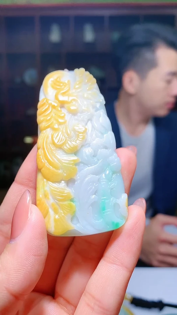 【闪购商品】定制翡翠未镶嵌1049hm-毛货挂件9