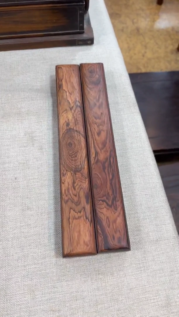 木黄花梨镇尺 一对 32/4.5/3高