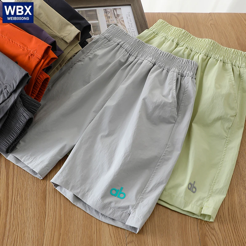 男童裤子夏薄款儿童速干休闲短裤中大童酷帅五分裤男孩潮2025新款