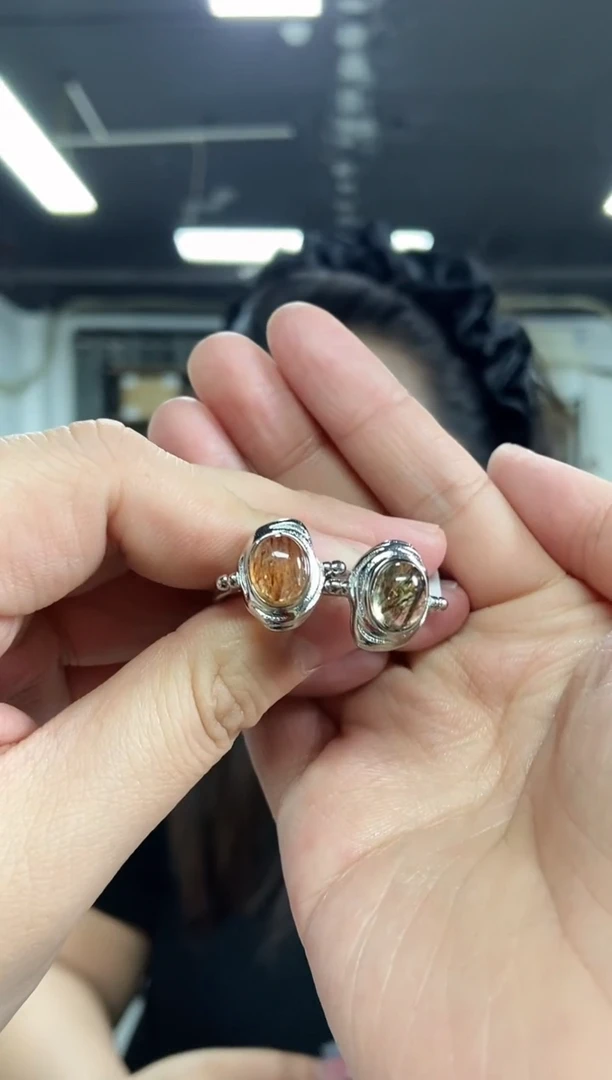 【闪购商品】水晶戒指未镶嵌多样性发其一颜色微差