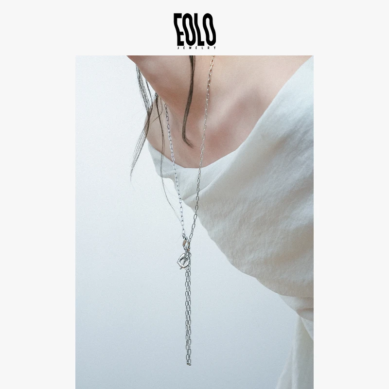 EOLO 铜合金项链 「漣」OT扣项链 女设计感女款小众