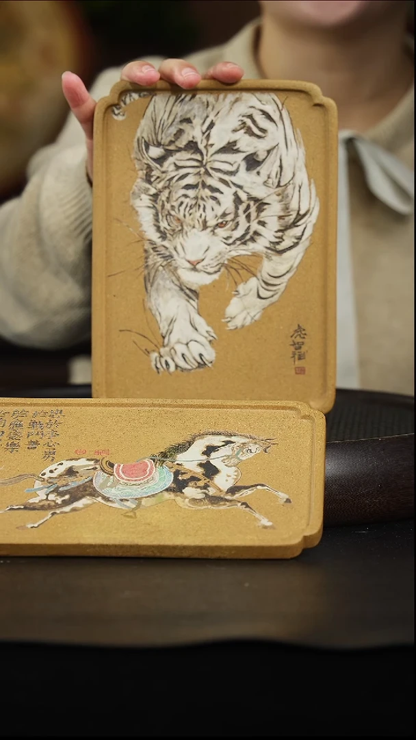 茶壶紫砂20 白虎赏盘