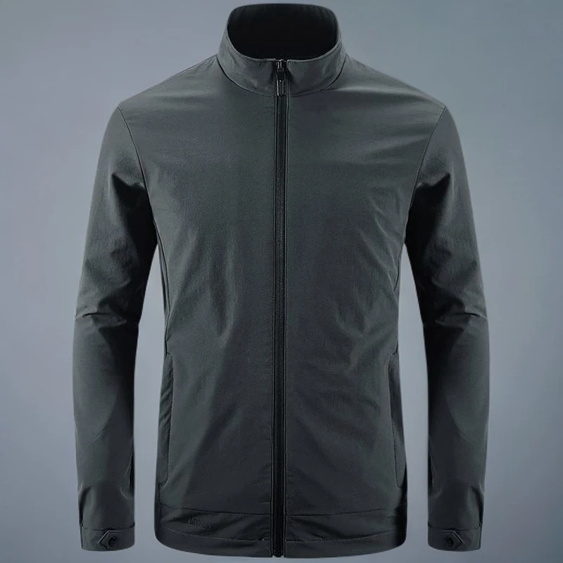 NYING软壳冲锋衣外套男款立领夹克外衣运动衣服简约防风衣秋季潮