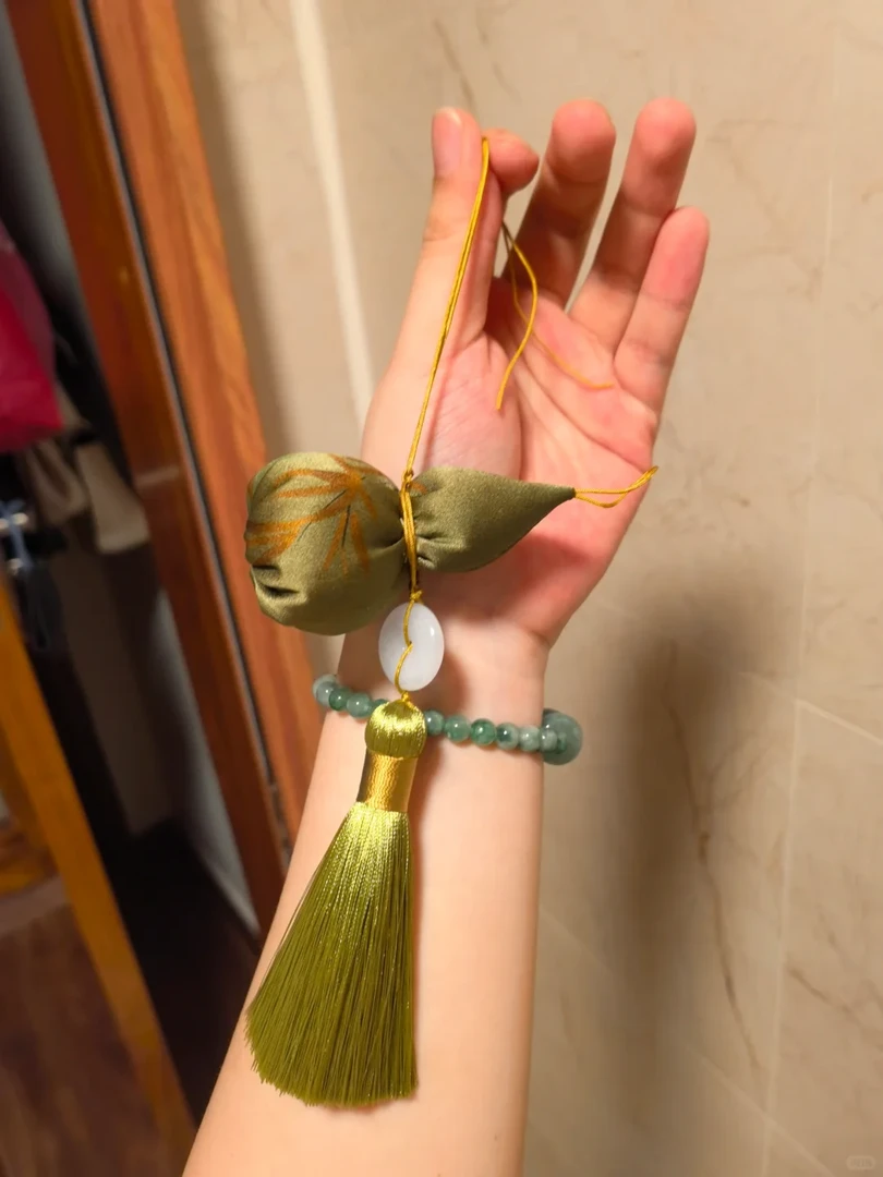 香云纱全真丝葫芦平安香囊手工diy满百桑蚕丝(颜色随机）