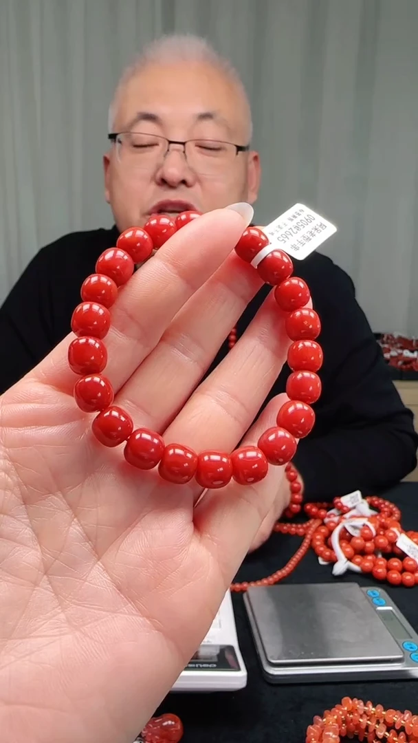 未镶嵌多样性发一件南红玛瑙【高货】锦红9mm保山老型单圈