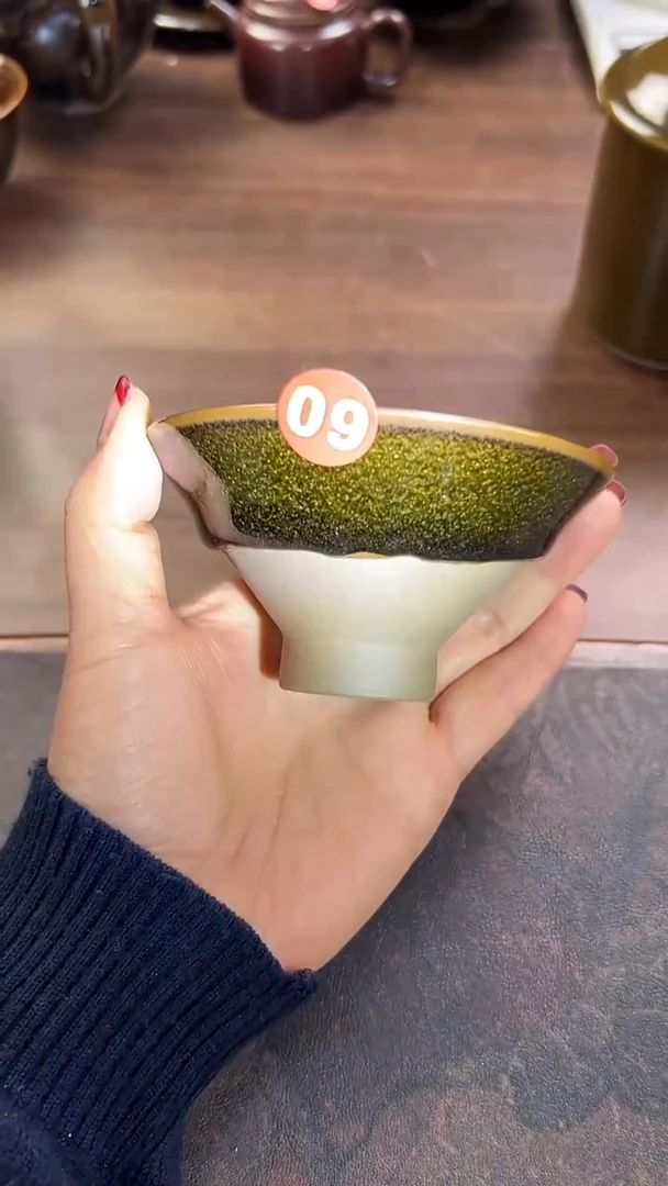 纯原矿  乌金黑 斗笠杯100毫升