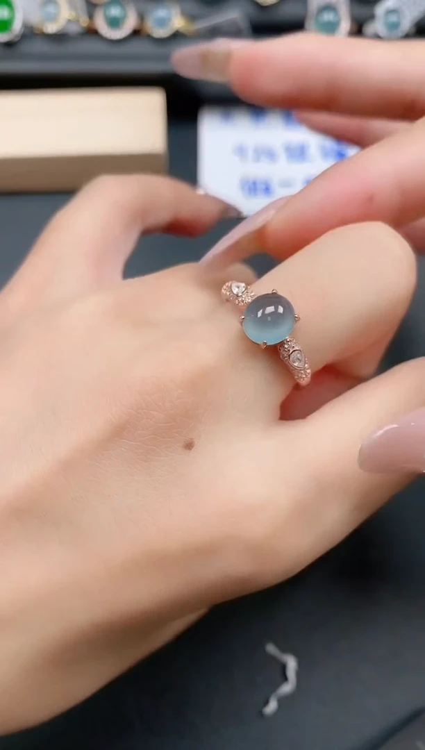 银S925镶嵌戒指翡翠1111