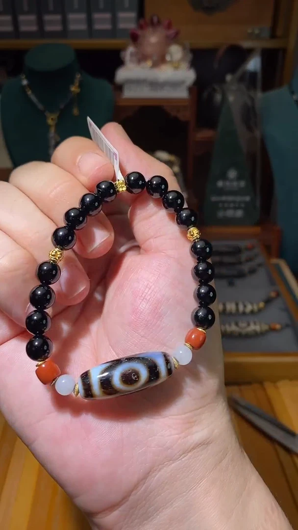 未镶嵌颈饰玛瑙/玉髓（覆膜）C08516多样性发一