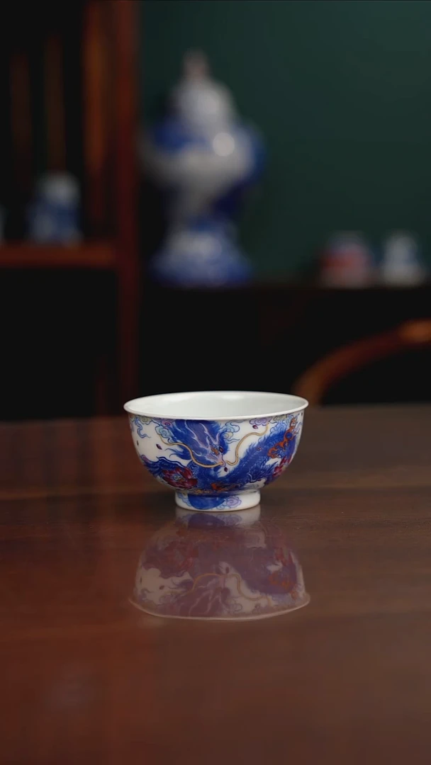 空山明月 新斗彩 嘲风