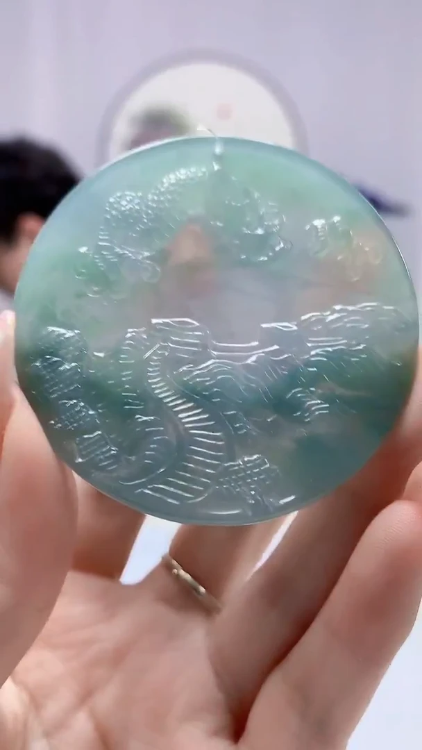 【闪购商品】定制翡翠未镶嵌4688DD-毛货挂件93