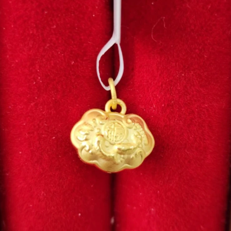 【星星专享】足金999投资金 祥云锁包 锦鲤 PH 0.86 722