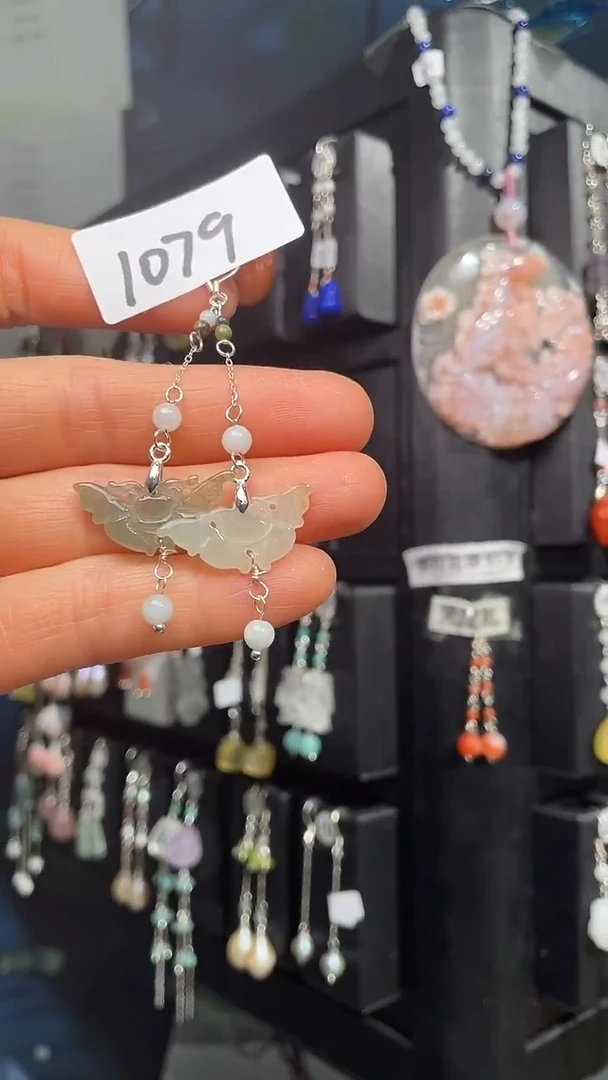 银S925镶嵌耳饰紫晶喜欢拍