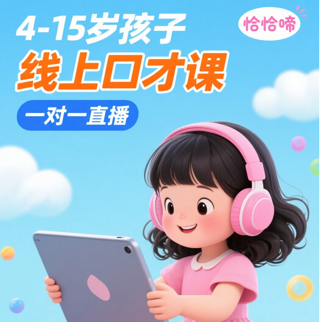 4-15岁线上口才直播体验网课