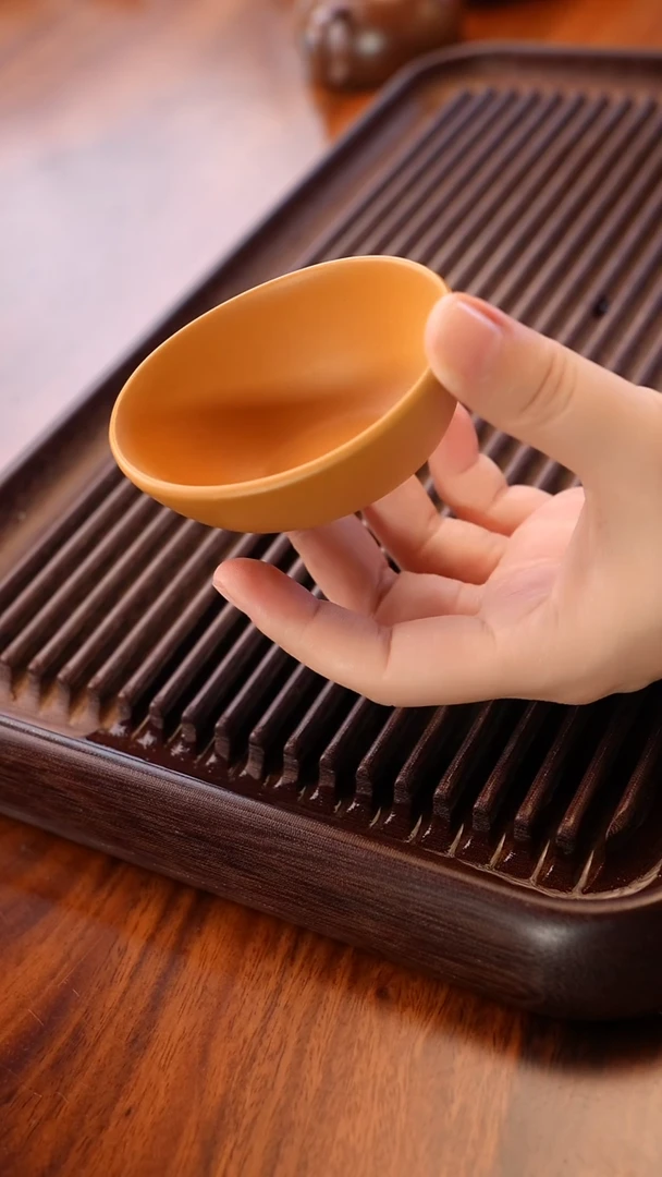 紫砂茶宠段泥元宝杯