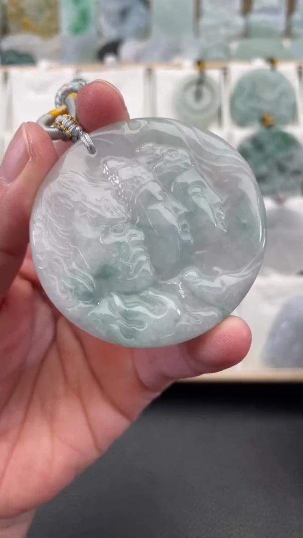 颈饰未镶嵌翡翠天然缅甸翡翠A货142