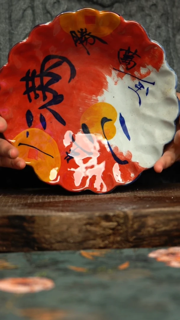 【闪购商品】杯釉下彩手工手绘同款陶器