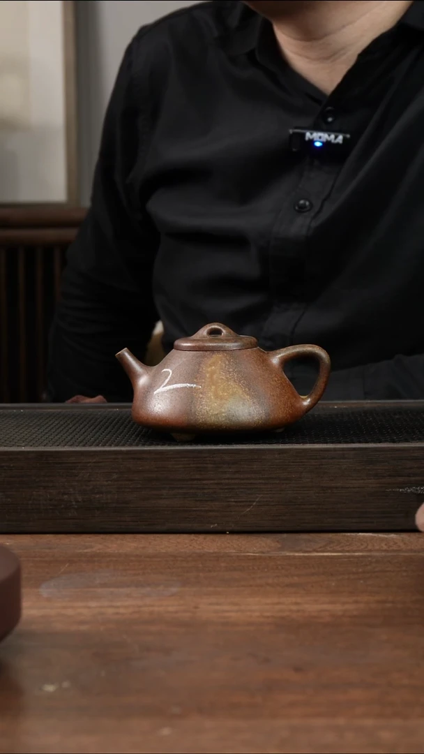 茶杯紫砂佰*集柴烧子冶石瓢     200CC      2号