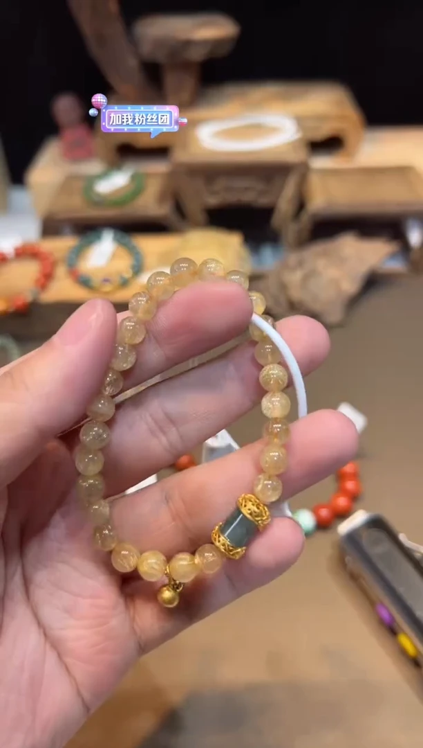 水晶手链未镶嵌手饰@@E6409