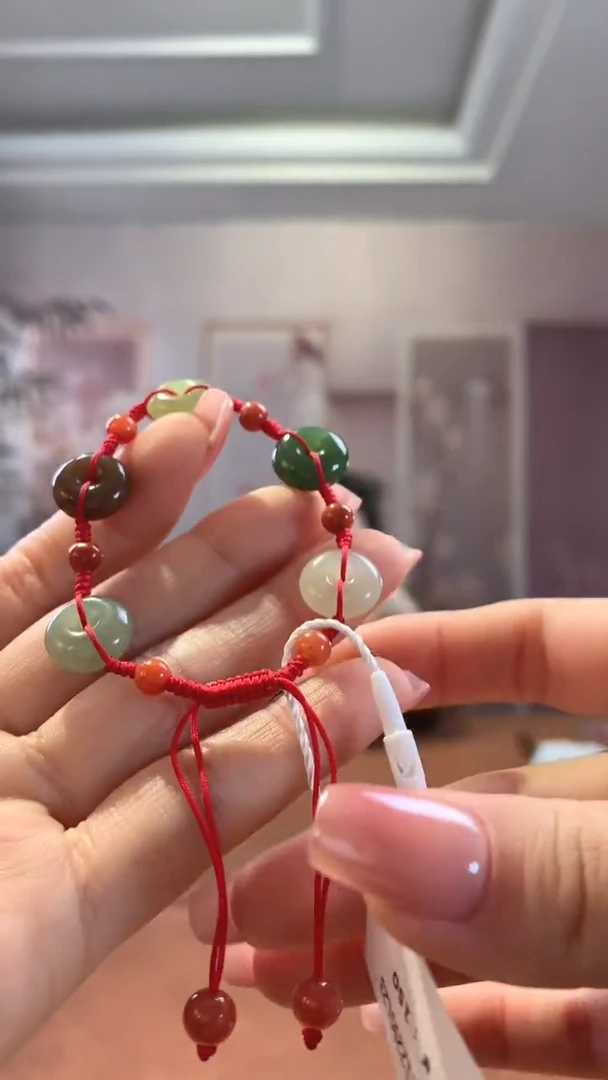 【闪购商品】和田玉挂件未镶嵌多宝平安扣手链