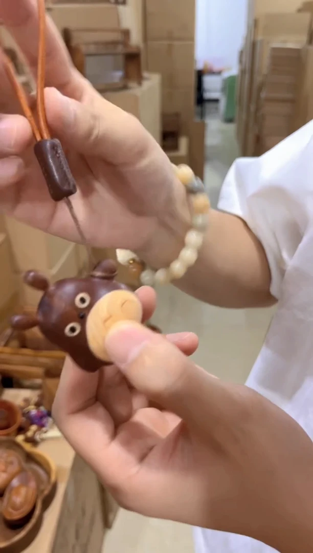 木龙猫实木挂饰挂件