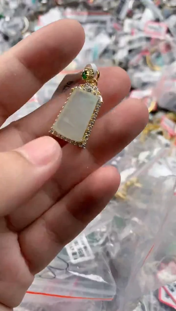 银S925镶嵌戒指翡翠444   6