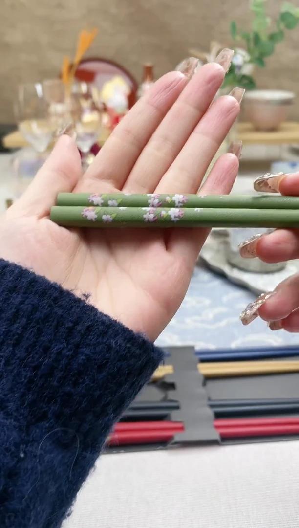 【闪购商品】摆件/盘子/杯子富士山漆筷5双装