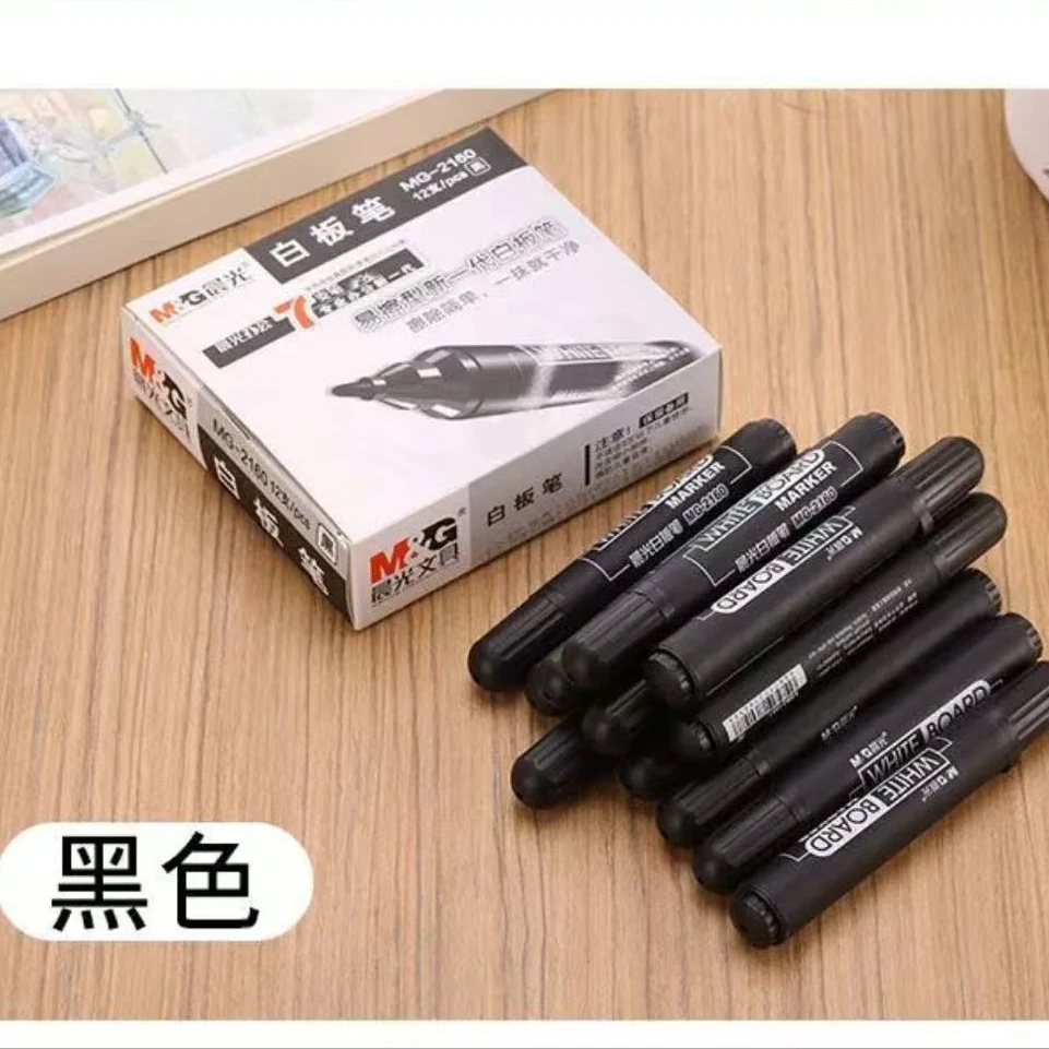 M&G/晨光2160黑色白板笔一盒