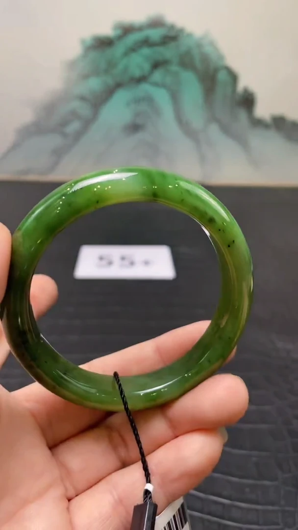 未镶嵌手镯和田玉（碧玉）西*55+