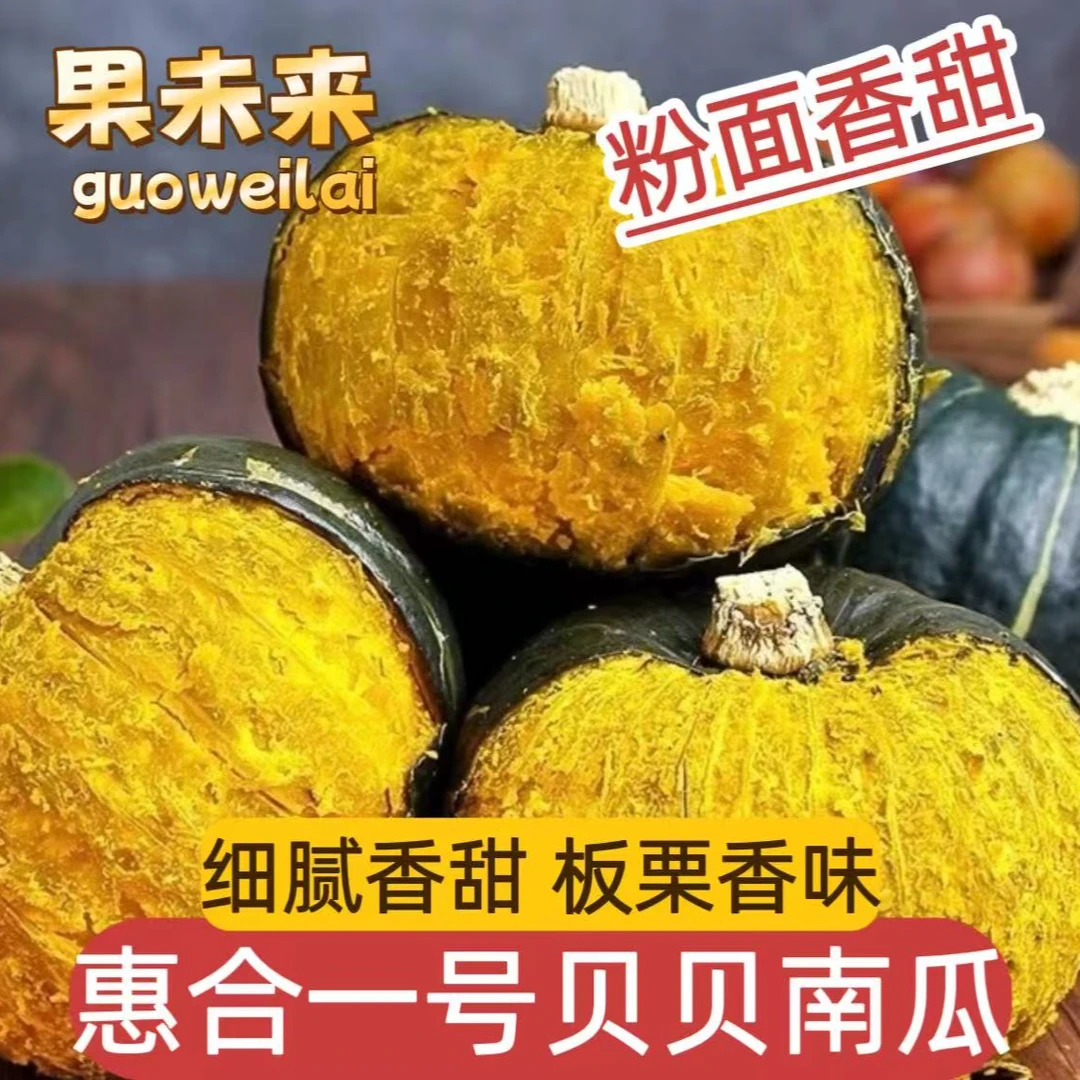 【果未来】惠和一号贝贝南瓜粉面香甜已糖化15天以上真贝贝