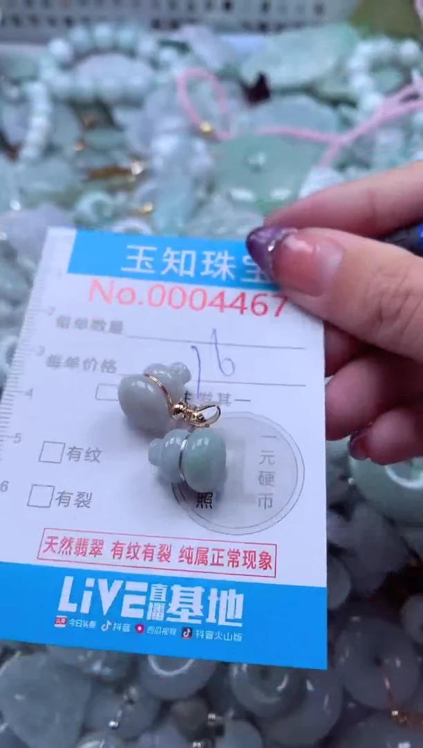 翡翠未镶嵌吊坠(不含链)4467
