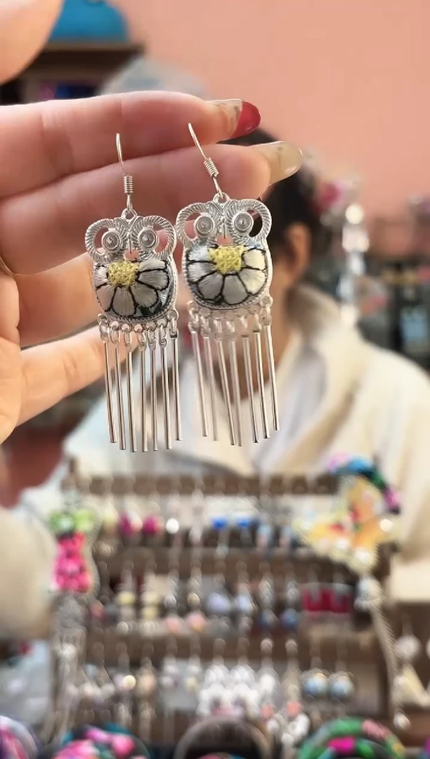 织绣艺枝独绣手工饰品15