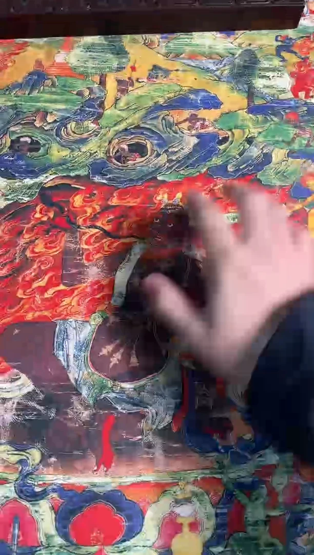 卷轴画卷轴画天天的唐卡tk16