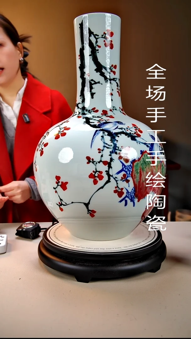 摆件陶景德镇手绘陶瓷34
