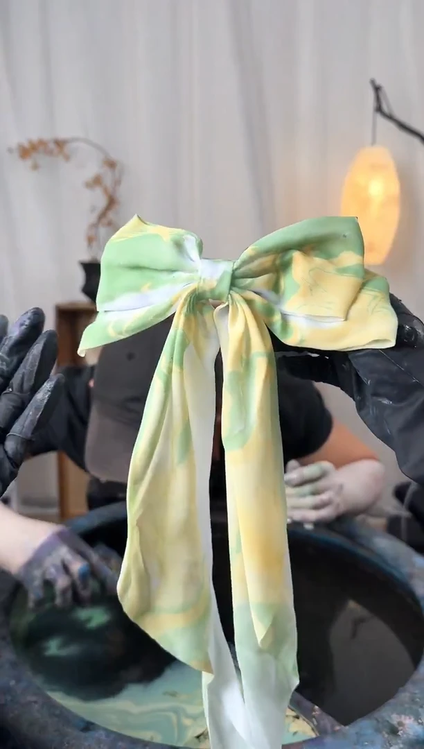 142一字夹黄绿配色