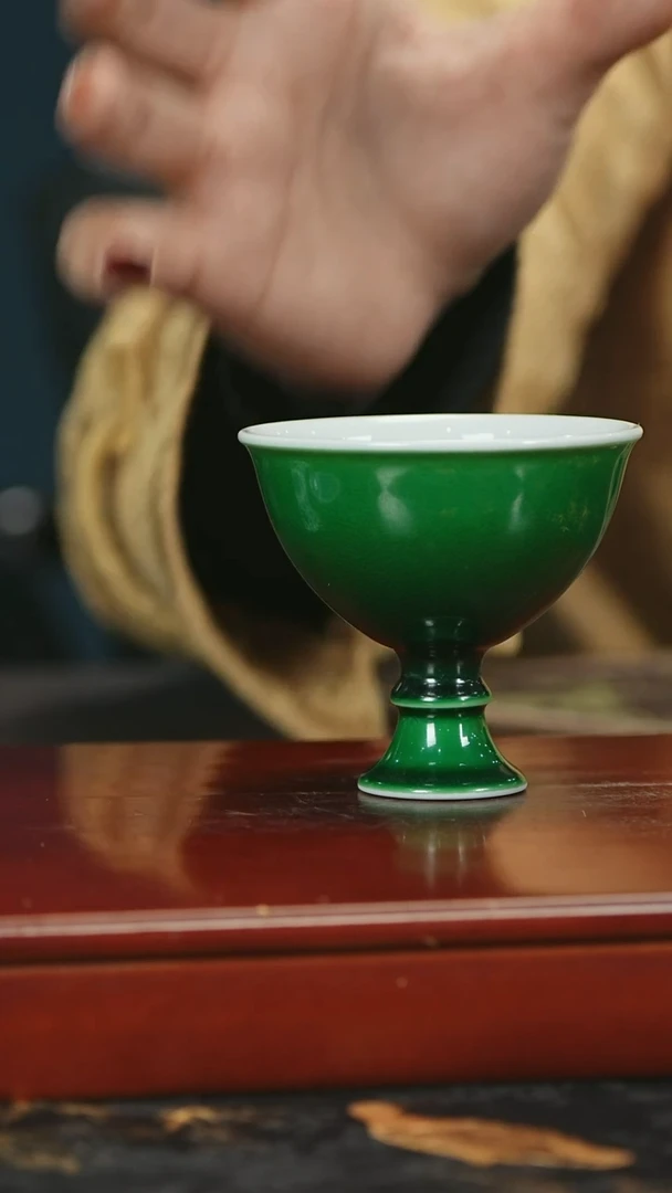 【闪购商品】瓷堂里郎窑绿杯子