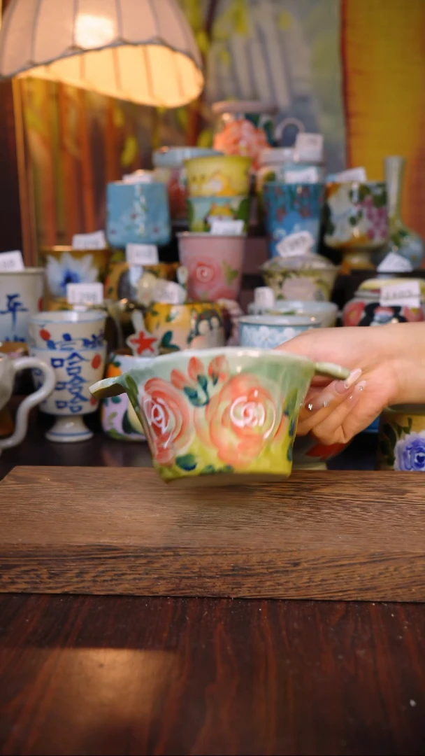 摆件泥垚手作 景德镇手工手绘器物