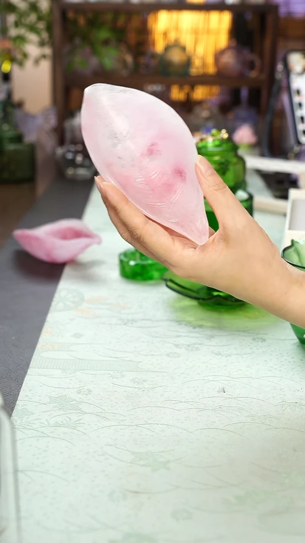 琉璃闪购叶舟茶荷粉色