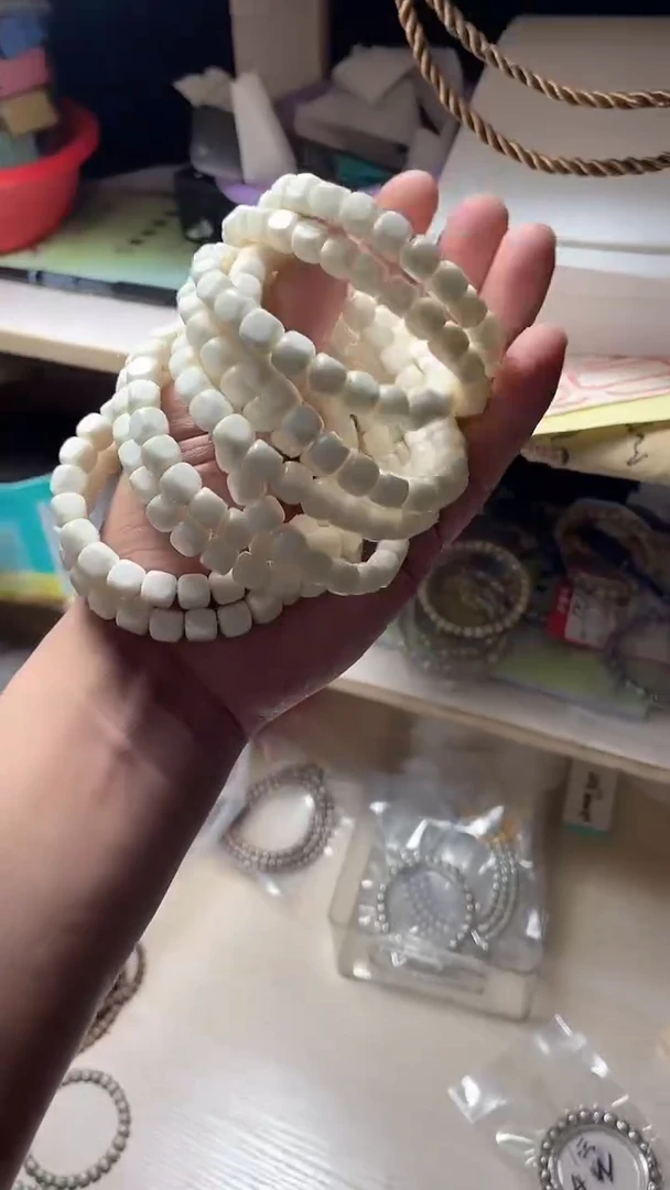 星月菩提手串海南星月菩提《C022》六方白玉