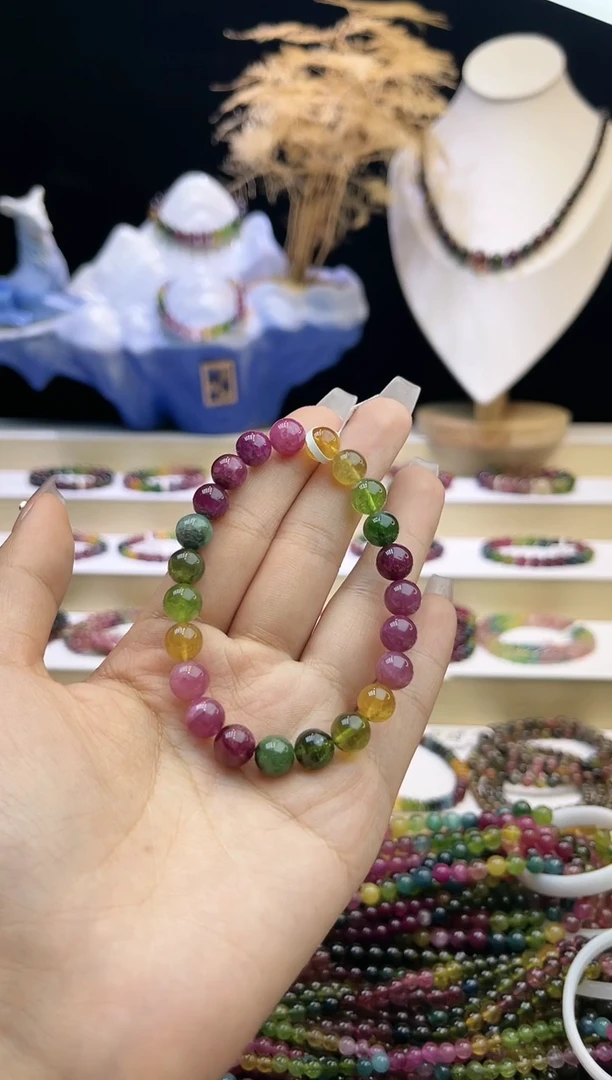 【闪购商品】碧玺/未镶嵌J8mm+碧玺单圈多样性发货