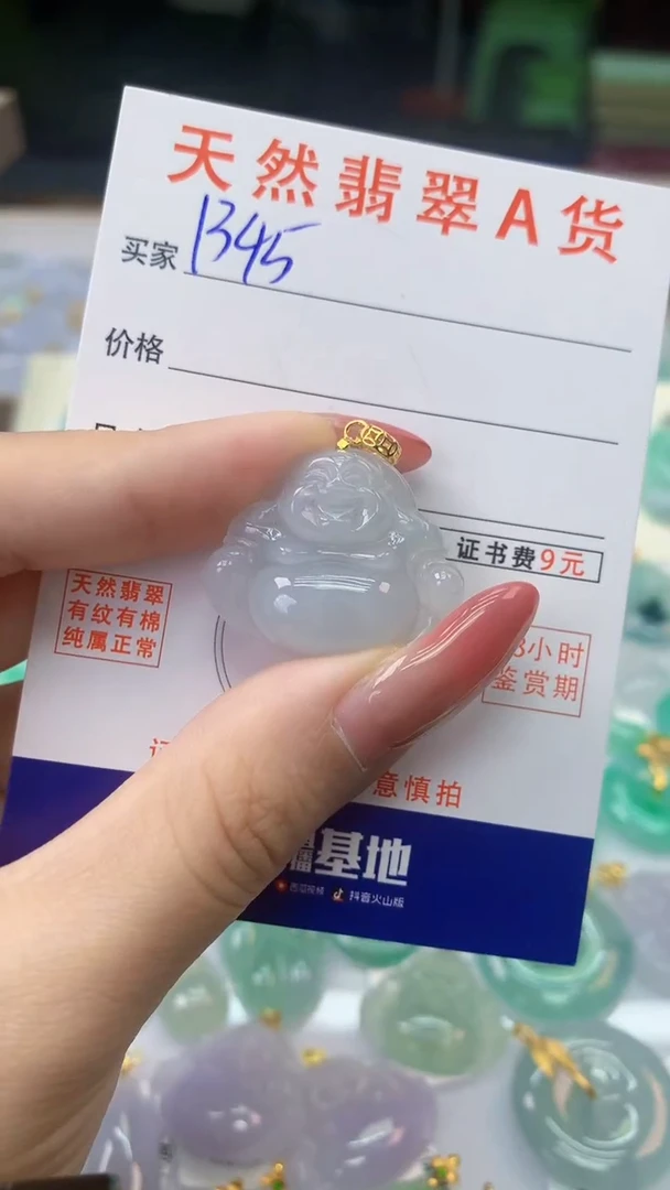 颈饰银S925镶嵌翡翠天然A货翡翠挂件